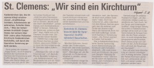2012 Bericht über Kirchturm 5.8.2012 report